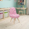 Flash Furniture Kids Shaggy Dog Light Pink Accent Chair DL-DA2018-1-LP-GG